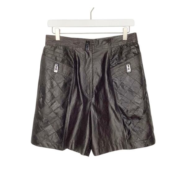 Vera Cristina Brown Printed Silk Shorts Tank Top Set Medium 10 - Picture 6 of 11